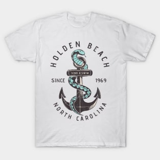 Sea Serpent Anchor Holden Beach, NC T-Shirt